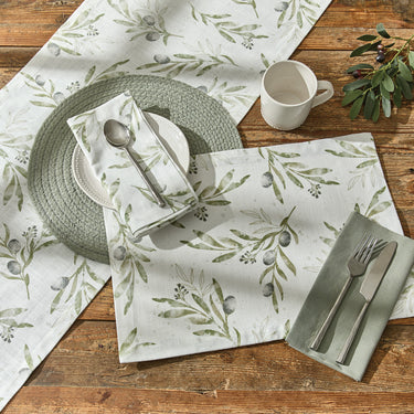 Olive Leaves Table Runner 54